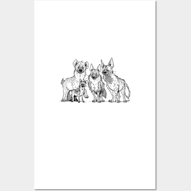 Hyenas - Two-toned Wall Art by HenriekeG